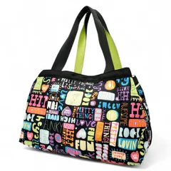 LeSportsac レスポートサック ミニボストンバッグ ハンドバッグ 総柄 カラフル ポップ 軽量 ナイロン 手提げ 旅行 ジム