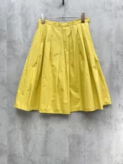 COLLAGE コラージュ ガリャルダガランテ ミディ丈 フレア スカート sizeF/黄  ■◇レディース