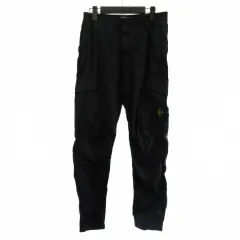 ストーンアイランド STONE ISLAND 701532203 コットンストレッチワークパンツ ワッペン パンツ 黒 ブラック 30 ☆AA★のサムネイル