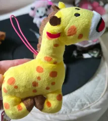 たべっ子どうぶつシリーズ きりん ぬいぐるみ 黄色 キーホルダー