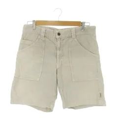 ハリウッドランチマーケット HOLLYWOOD RANCH MARKET パンツ 3 グレー ショート丈 コーデュロイ パッチポケット /AO30 ■GY99