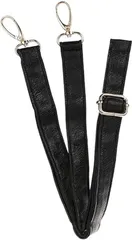 【在庫処分】ショルダーストラップ ショルダー バッグ ストラップ カバン ショルダーベルト 合皮 ソフトレザー 斜め掛け 鞄 付け替え PU レザー 肩ひも 紐 単品 (ブラック)