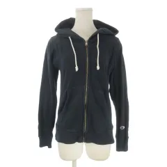 チャンピオン CHAMPION パーカー 上着 M 紺 ネイビー 長袖 フード付き ジップアップ /AO16 ■GY99
