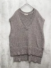 Samansa Mos2 サマンサモスモス ニット ベスト sizeF/ブラウン  ■◇レディース