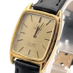 OMEGA De Ville QUARTZ 本体 ゴールド文字盤 - メルカリ