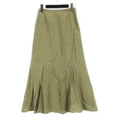 ナノユニバース nano universe LB.04 マーメイド スカート カーキ 250417E