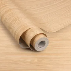 壁紙 おしゃれ 厚手 リメイク リフォーム カッティング はがせる シート ウォール ステッカー 木目調 壁紙シール 長さ10m 壁紙 (ナチュラル 木目)