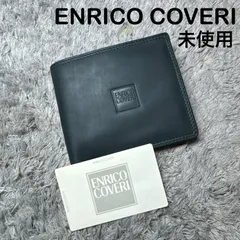 【未使用】ENRICO COVERI エンリココベリ 二つ折り財布 レザー グリーン ユニセックスのサムネイル