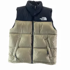 【中古】THE NORTH FACE Nuptse Vest サイズM ND92557 ベージュ ザノースフェイス[17]