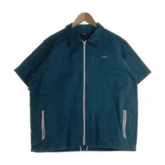 NOAH ノア  コットン ジップアップ 半袖 シャツ グリーン 20-051-122-0001-1-0 Size XLのサムネイル