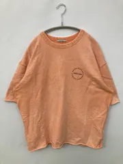 BAYFLOW ベイフロー Tシャツ/カットソー 4 オレンジ 無地 ミドル丈 半袖 クルーネック(丸首)