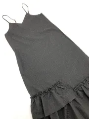 新品 FREAK'S STORE フリークスストア フクレジャガードティアードキャミ ワンピース sizeF/黒  ■◆◎レディース