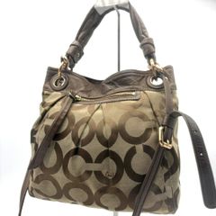 COACH シグネチャー アシュレイ オプアート ハンドバッグ 2way y2k