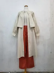 アイボリ トレンチコート Long ワンピース F