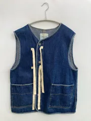 FREAK'S STORE フリークスストア ベスト F ブルー 無地 リボン