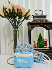 クレヨンしんちゃん ミニ バッグキーホルダー エアーポッズ Airpods ポーチ 新品