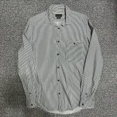 ザラ ストライプ 長袖シャツ メンズ