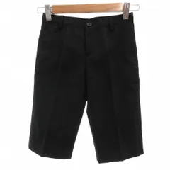 コムサイズム COMME CA ISM タグ付き パンツ スラックス 120 ストライプ柄 黒 ブラック /NU ■ECF003