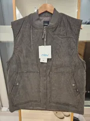 ナウ コーデュロイ キルティング ベスト L 新品