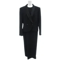 ソワールプランタン 美品 セットアップ ブラックフォーマル ワンピース ジャケット 9 黒 ブラック /NL ■ECF003