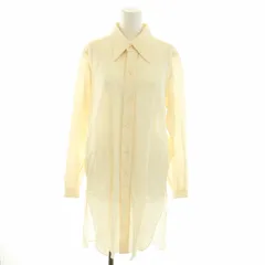 メゾンマルジェラ Maison Margiela マルタンマルジェラ Martin Margiela 21SS シャツ ブラウス ロング 長袖 白タグ シアー 麻 リネン混 38 M アイボリー S29DL0193 /YTのサムネイル
