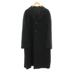 エルメネジルドゼニア Ermenegildo Zegna チェスターコート カシミヤ混 ロング コート 54 黒 ブラック /☆G