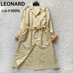 美品】レオナールスポーツ 2WAY スプリングコート フラワートリム（973