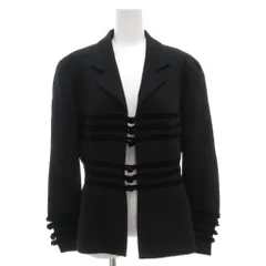 フェンディ FENDI テーラードジャケット 46 総裏地 ノーベント 黒 ブラック /AE ■GY18のサムネイル