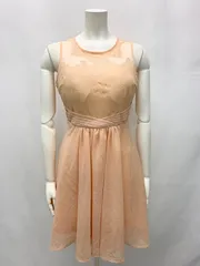 1185 dazzy store デイジーストア キャバクラ ドレス ミニ ノースリーブ レース シフォン キャバドレス M