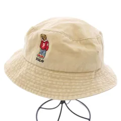 ポロ ラルフローレン POLO RALPH LAUREN Polo Bear ポロベア刺繍ツイルバケットハット 帽子 59cm ベージュ /TK
