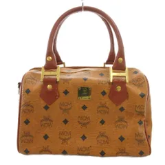 エムシーエム MCM ヴィンテージ ミニボストンバッグ ハンド 手提げ 総柄 レザー 茶 ブラウン /FF  ■GY18のサムネイル