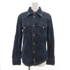 ディーゼル DIESEL デニムシャツ ワーク ジャケット ロングカラー M インディゴブルー /JS ■GY61