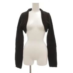 ザラ ZARA ニット ボレロ M 茶 ブラウン ショート丈 長袖 /UO ■GY60