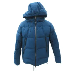 キャンプセブン CAMP7 ACTIVEダウンジャケット ミドル丈 L 青 ブルー フード付き CP4301616102 /SM13 ■GY61