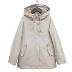 プラステ PLST 25AW フーデット コート モッズコート ボアライナー付 L アイボリー系