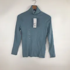 タグ付き 7&i ボディヒーター ニットプルオーバー レディース LL ブルー 3371202604010009