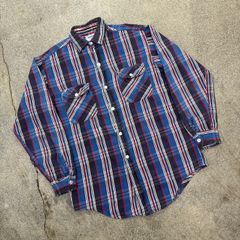 60s Montgomery Ward ネルシャツ 極上好配色 17ハーフ XL - メルカリ