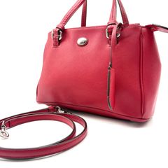 COACH コーチ スモールタウンバケットバッグ シグネチャー 2WAY レッド