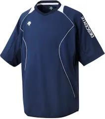 デサント DESCENTE バレーボール  半袖プラクティスピステ  DVB3322B NVY ネイビー×ホワイト