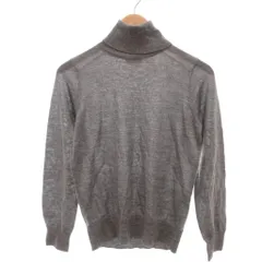 コムサイズム COMME CA ISM ニット セーター ウール タートルネック 長袖 L グレー /YJ ■GY12