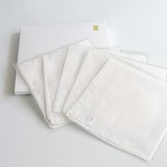 新品 北枝園 【絹布巾 5枚】 紙箱付き 26 × 26 cm 小判 和菓子道具 製菓 練り切り 和菓子用器具 製菓用品 手作 上生菓子