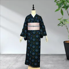小紋　着物　正絹　okt041のサムネイル