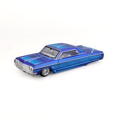 全新 Maisto（美馳圖）1/26 雪佛蘭 Impala 1964 藍色 客製 Lowriders 系列 ／ 汽車模型 壓鑄車 完成品 32547
