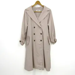 ミッシュマッシュ トレンチコート ロングトレンチ ブランド アウター レディース Mサイズ ピンク MISCH MASCH 【中古】