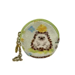 FEILER(フェイラー) コインケース美品  - アイボリー×ブラウン×マルチ LOVERARY