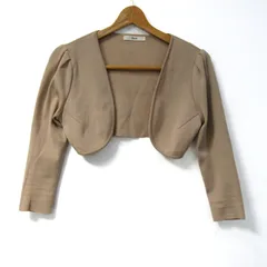 ルネ ノーカラージャケット ボレロ アウター レディース 36サイズ ベージュ Rene 【中古】のサムネイル
