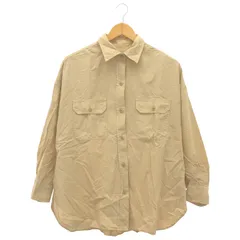 JOURNAL STANDARD relume (ジャーナルスタンダードレリューム) コットンシルク製品染めミリタリーシャツ 19050462802010 ベージュ FREE