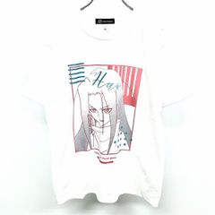 [신품 / 번역 개미] [인상 NB] arma bianca T 셔츠 TV 애니메이션 SHAMAN KING 샤먼 킹 Hao 하오 lette-graph 둥근 반소매 면 100 % XL 화이트 여성