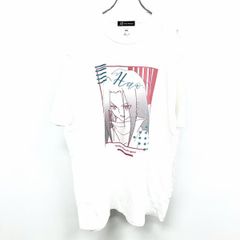 [신품 / 번역 개미] [인상 NB] arma bianca T 셔츠 TV 애니메이션 SHAMAN KING 샤먼 킹 Hao 하오 lette-graph 반소매 면 100 % XXL 2XL 3L 흰색 남성