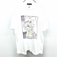 [신품 / 번역 개미] [인상 NB] arma bianca T 셔츠 TV 애니메이션 SHAMAN KING 샤먼 킹 파우스트 VIII 세 lette-graph 반소매 면 100 % XL 화이트 남성